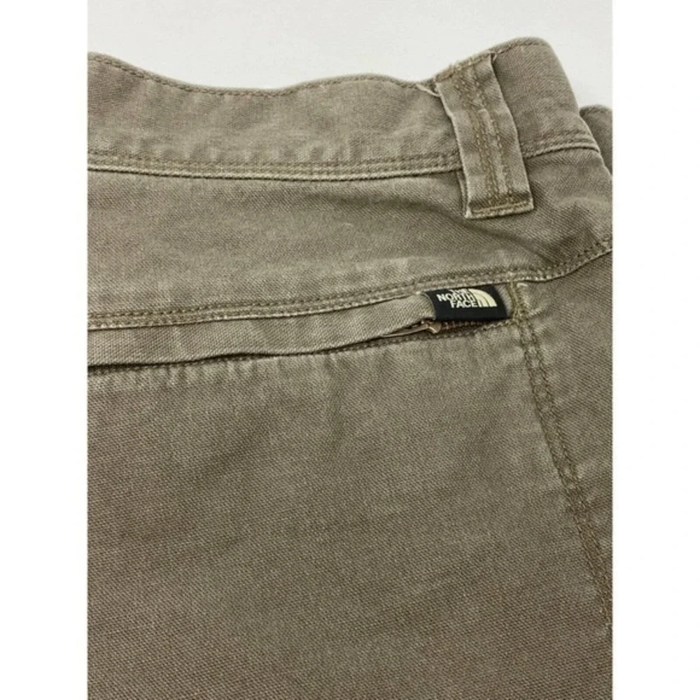 The North Face Mens Green Heavy Canvas Pants Size 38 Short Outdoor Field‎ Hiking